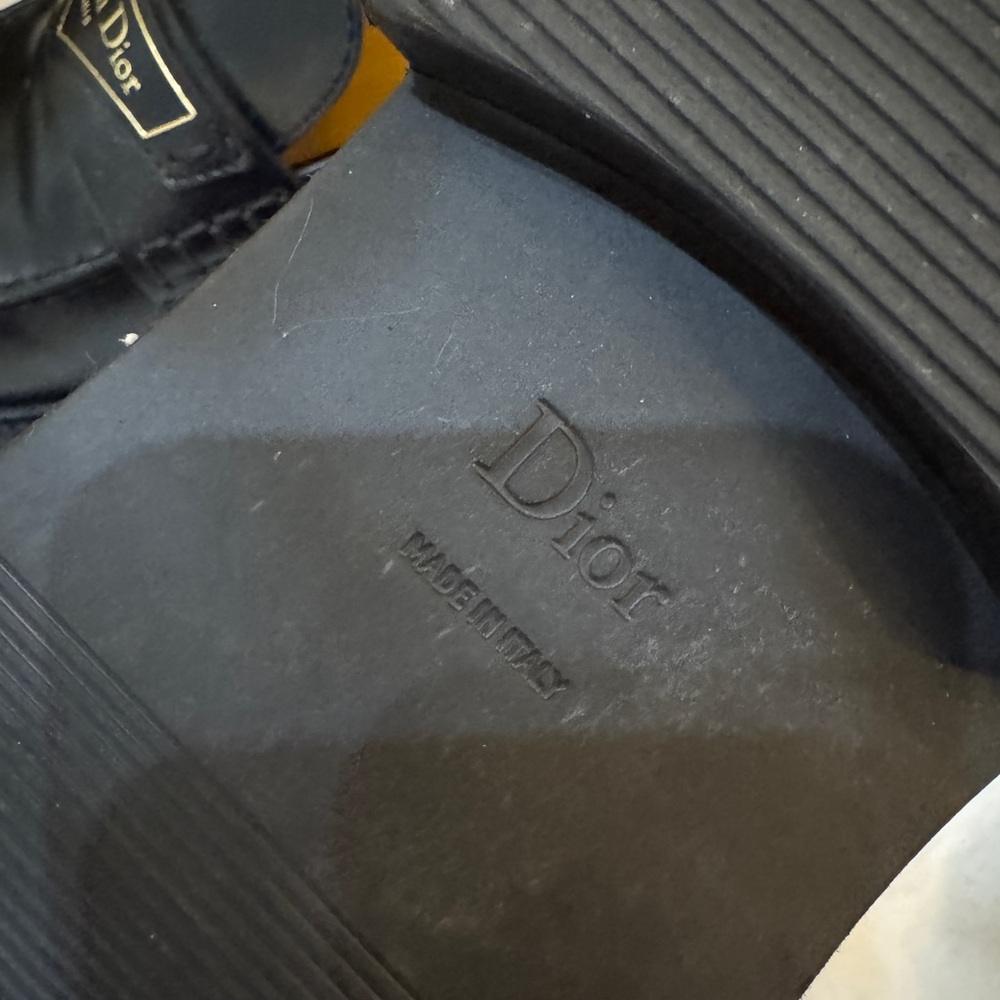 Dior women Black Leather Loafers - Picture 5 of 10